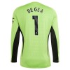 Maglia da Calcio Portiere a Maniche Lunghe Manchester United De Gea 1 Casa 2023-24 per Bambino